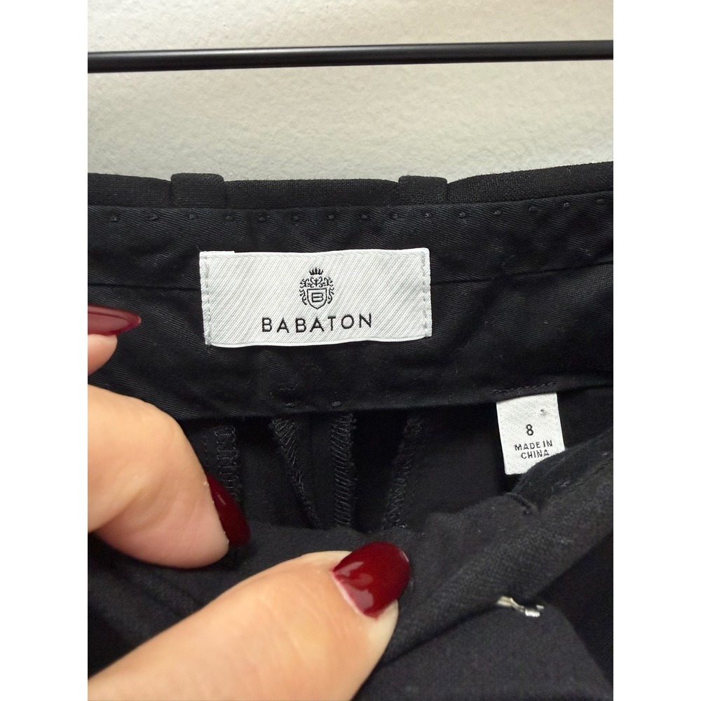Babaton Decade Black Wide Leg Dress Pants High Waisted Trousers Size 8 Office - Picture 7 of 11